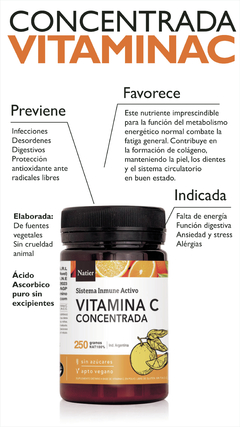 Vitamina C Concentrada Polvo 250 gr - comprar online