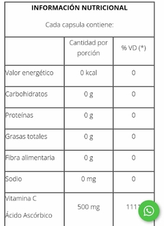 Pack X2 Vitamina C Natier Concentrada Sistema Inmune Activo 50 Capsulas - comprar online