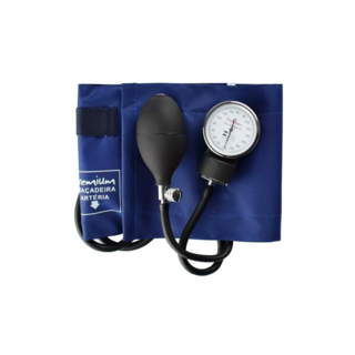 Esfigmomanômetro Aparelho de Pressão Adulto 18 a 35cm Premium Azul Marinho