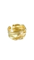 Anel Flow - Prata 925 com banho de ouro