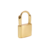 Argola Lock Unitária - Banho de ouro