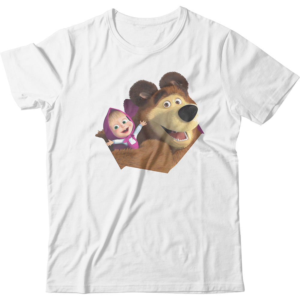 Remeras impresas de Masha y el Oso