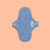 Korui - Protetor de calcinhas com abas - Cor: Água