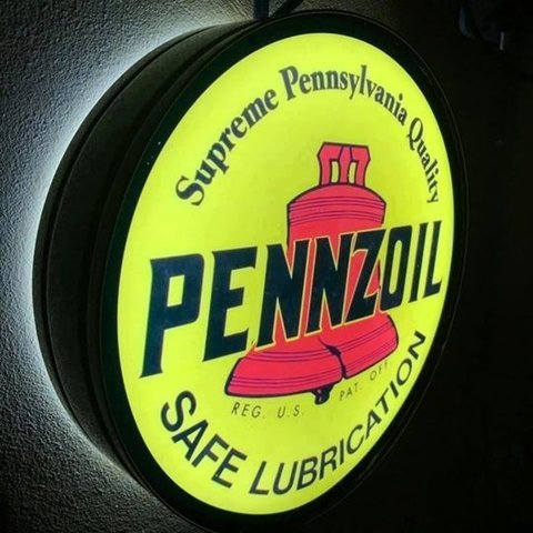 Cartel luminoso Pennzoil
