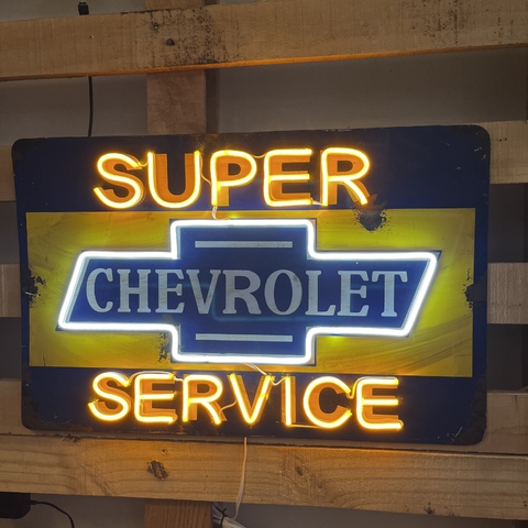 Cartel Neon led Chevrolet Super