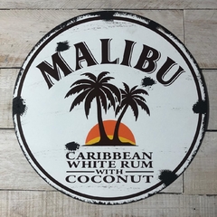 Cartel de Chapa Malibu red