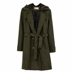 Trench Manhattan new verde militar - comprar online