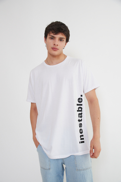 Remera oversize inestable blanco - SECO