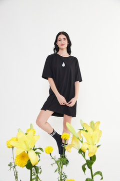 Remera oversize pesado negro