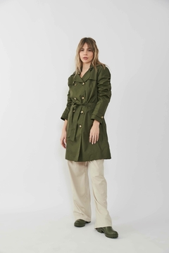 Trench Manhattan new verde militar PREVENTA - tienda online