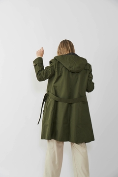 Trench Manhattan new verde militar - comprar online