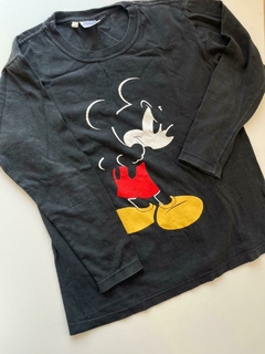 Remera ml negra mickey disney 12a(278)