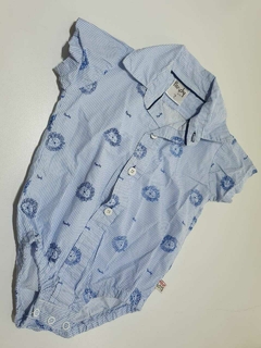 Body camisa rayada celeste leones Pandy 6m (288)