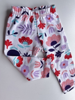 Pantalon blanco flores Owoko t6m (196) - comprar online