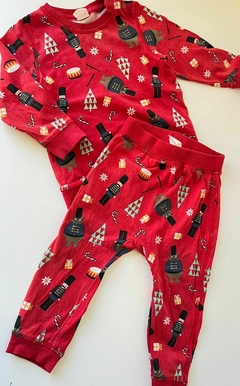 Conjunto rojo de algodon navidad HyM 12-18m(291) en internet