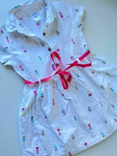 Vestido camisa blanco personas carters 3a(250) - comprar online