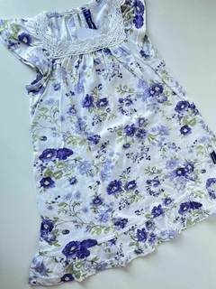 Vestido flores violetas mimo 2a(103) - comprar online