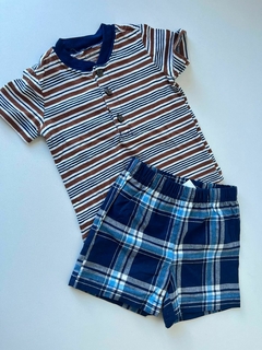 Short finito cuadrille azul y celeste carters 6m(250) - comprar online