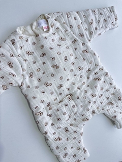 Enterito Blanco con Flores Marrones Zara 1-3M (01)