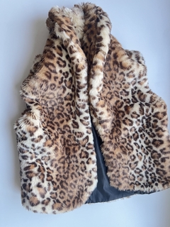 Chaleco de piel animal print Wanama 6a(181)