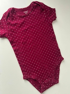 Body bordo lunares Carters 24m (310)