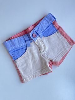 SHort de jean multicolor Pandy t2a(181)