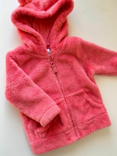 Campera peludita rosa con capucha Carters 9m(139) - comprar online