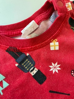 Conjunto rojo de algodon navidad HyM 12-18m(291) - comprar online