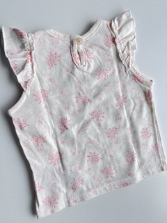 Musculosa blanca flores mini Cheeky T3-6m (108) - comprar online