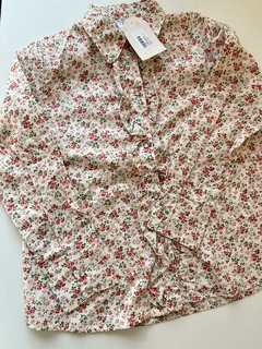 Camisa ml flores volados pandy 10a(278)