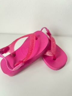 Sandalias rosas de brillos havaianas t.19(273) - comprar online