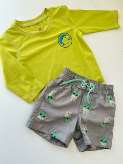 Traje de baño 2 piezas verde de yoda gap 6-18m (255)