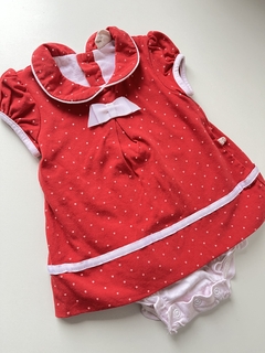 Vestido body rojo lunares Teddy boom t6m (282)