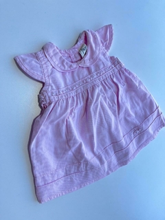 Vestido rosa cuellito Jaf t3-6m(137)