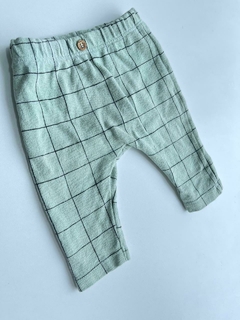 Pantalon Zara 1-3m Verde lineas (78)