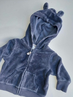 Campera azul de plush Carters 3m (121)