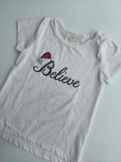 REMERA BLANCA BELIEVE BTWEEN 4Años (161) - comprar online