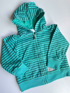 Campera verde lineas negras Carters t9m (191)