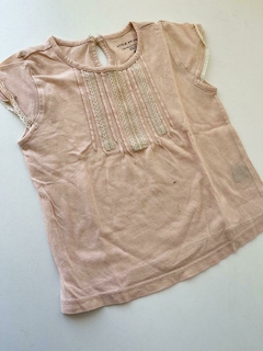 Musculosa rosa bebe con broderi Akiabara t12m (285)2da seleccion