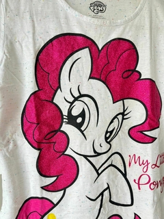 Remera mc blanca Pony brillos t9a (278) - comprar online