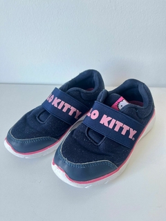 Zapatillas azules elastico Kitty t27(305)