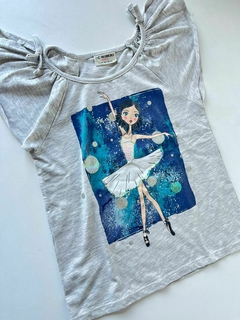 Remera gris bailarina Waikiki t7a(308)