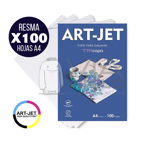 PAPEL SUBLIMAR A3+ ART JET x100h - Via Vinilo