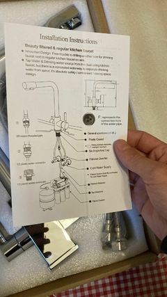 Grifo De Cocina Monocomando Con Llave Para Purificador 7606 - tienda online