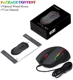 Mouse gamer retroiluminado X7