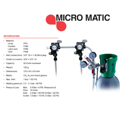 Regulador secundario Co2 Micromatic - comprar online