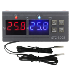 STC 3008 Termostato digital doble - tienda online