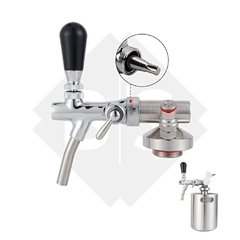 Canilla Doble Acción Y Sistema Ball Lock Para Mini Keg