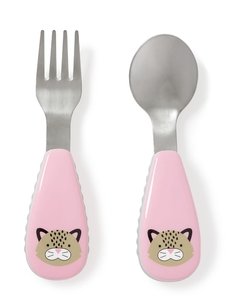 Set De Cubiertos Tenedor + Cuchara Skip Hop Leopardo