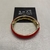 pulseira/bracelete esmaltado liso vermelho